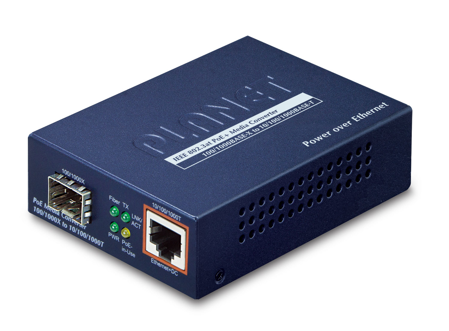 PLANET 1000Base-X to 10/&shy;100/&shy;1000Base-T PoE (mini-GBIC, SFP)