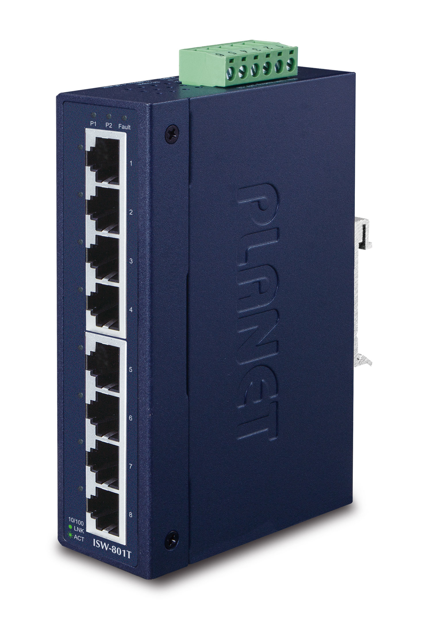 PLANET 8-Port 10/­100TX Industrial Fast Ethernet Switch PLANET 8-Port 10/­100TX Industrial Fast Ethernet Switch
