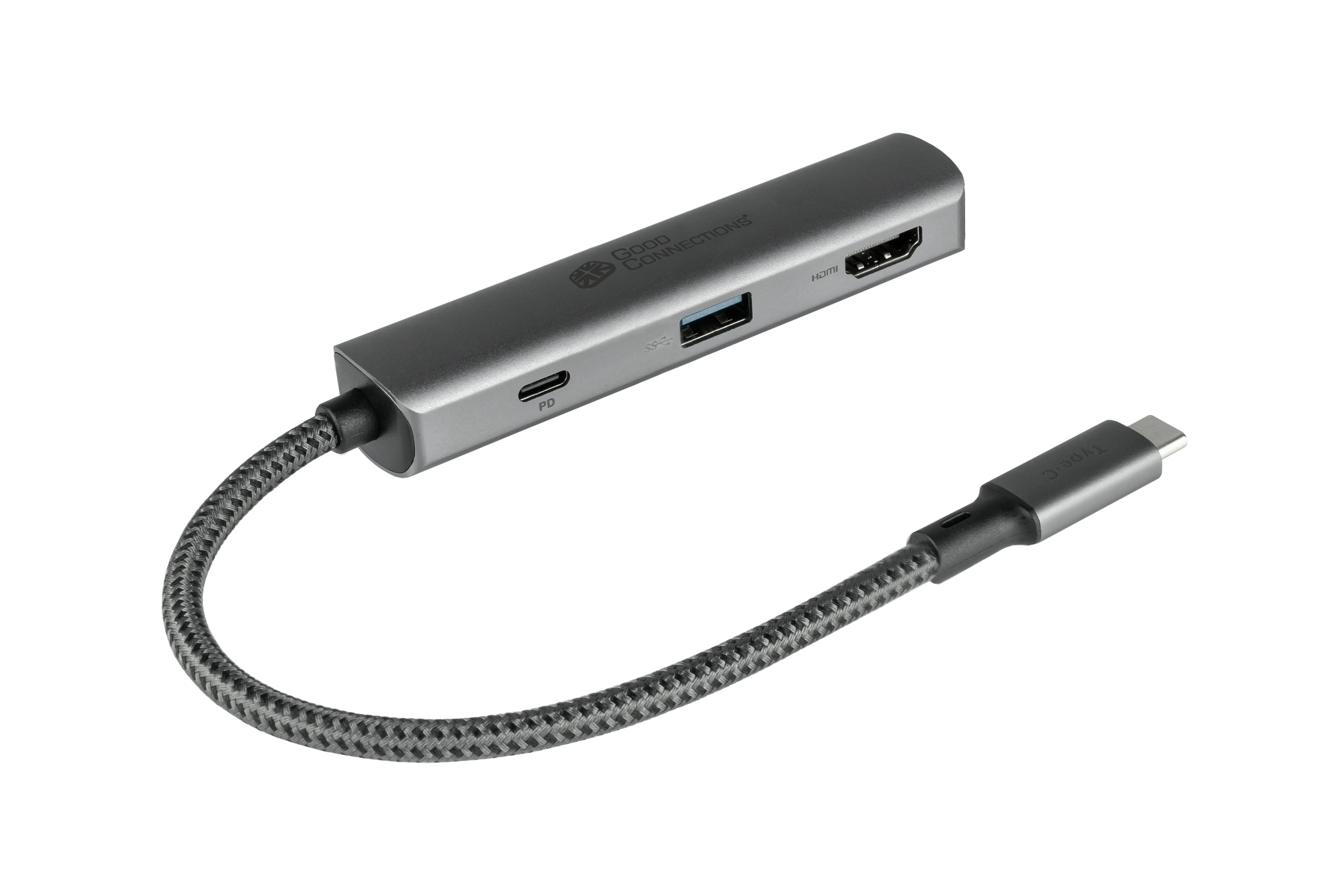 Good Connections USB-C-Hub (3-Port) anthrazit