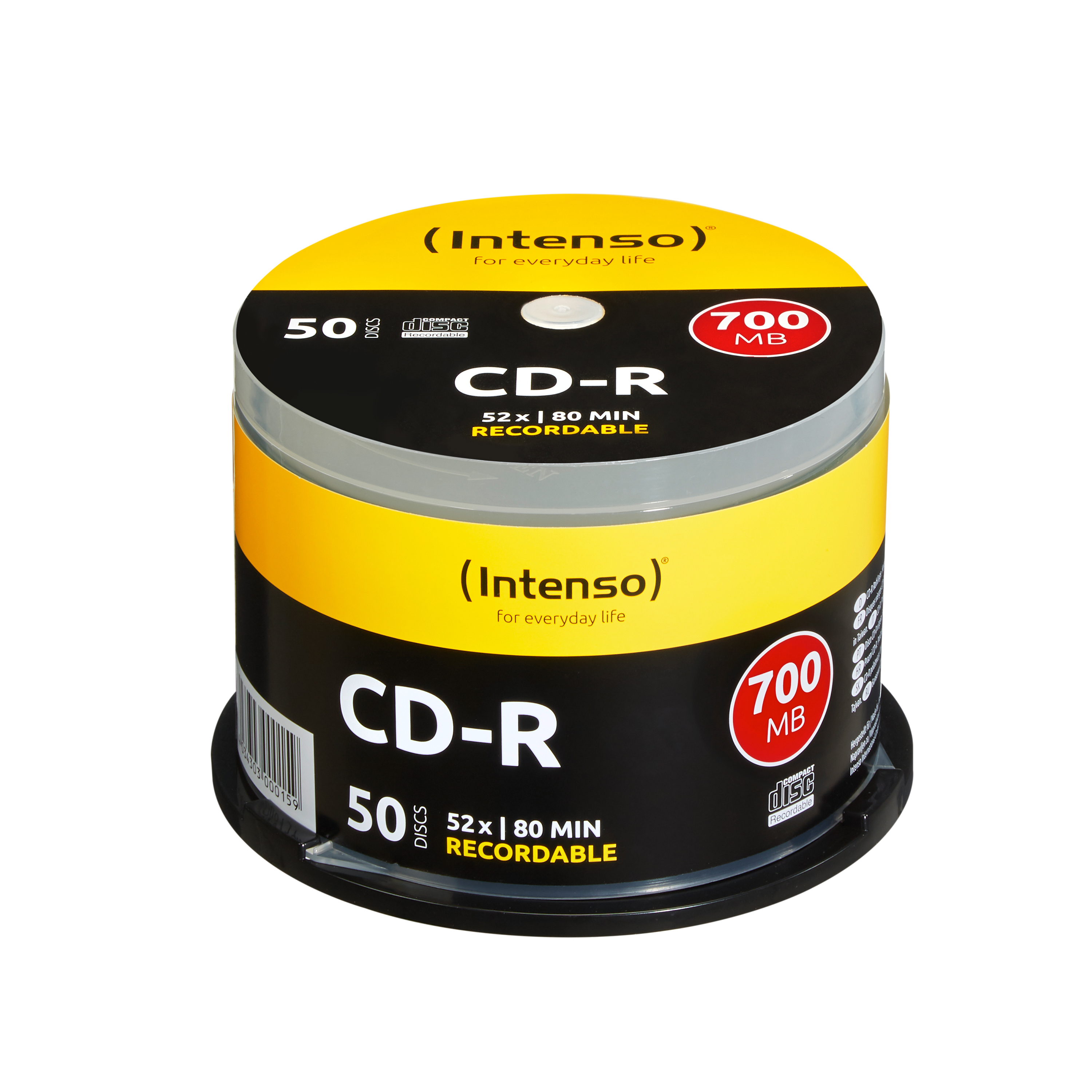 CD-R Intenso 700MB 50pcs Cake Box 52x retail CD-R Intenso 700MB 50pcs Cake Box 52x retail