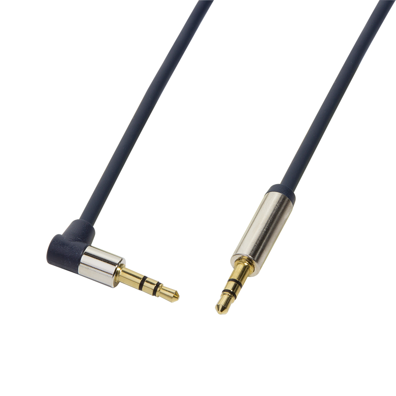 Logilink Audio-Kabel,3,5mm 3-Pin/&shy;M (90°) zu 3,5mm 3-Pin/&shy;M,..