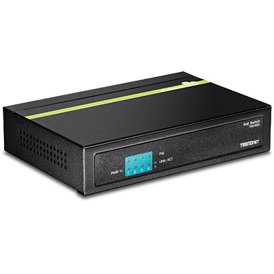TRENDnet Switch 6-Port 10/&shy;100Mbps PoE+ 60W Metall