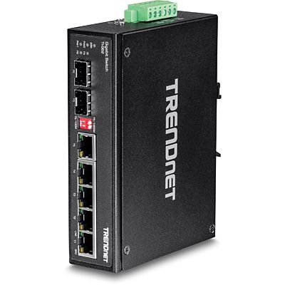 TRENDnet Industrial Switch 6-Port Gbit DIN-Rail