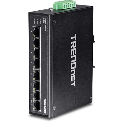 TRENDnet Industrial Switch 8-Port Gbit DIN-Rail