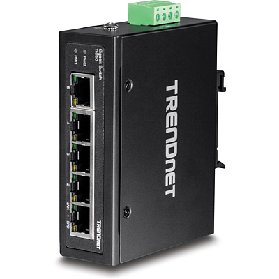 TRENDnet Industrial Switch 5-Port Gbit DIN-Rail