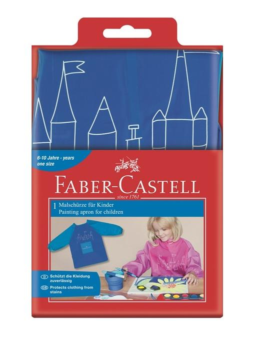 FABER-CASTELL Malschürze für Kinder Farbe Blau