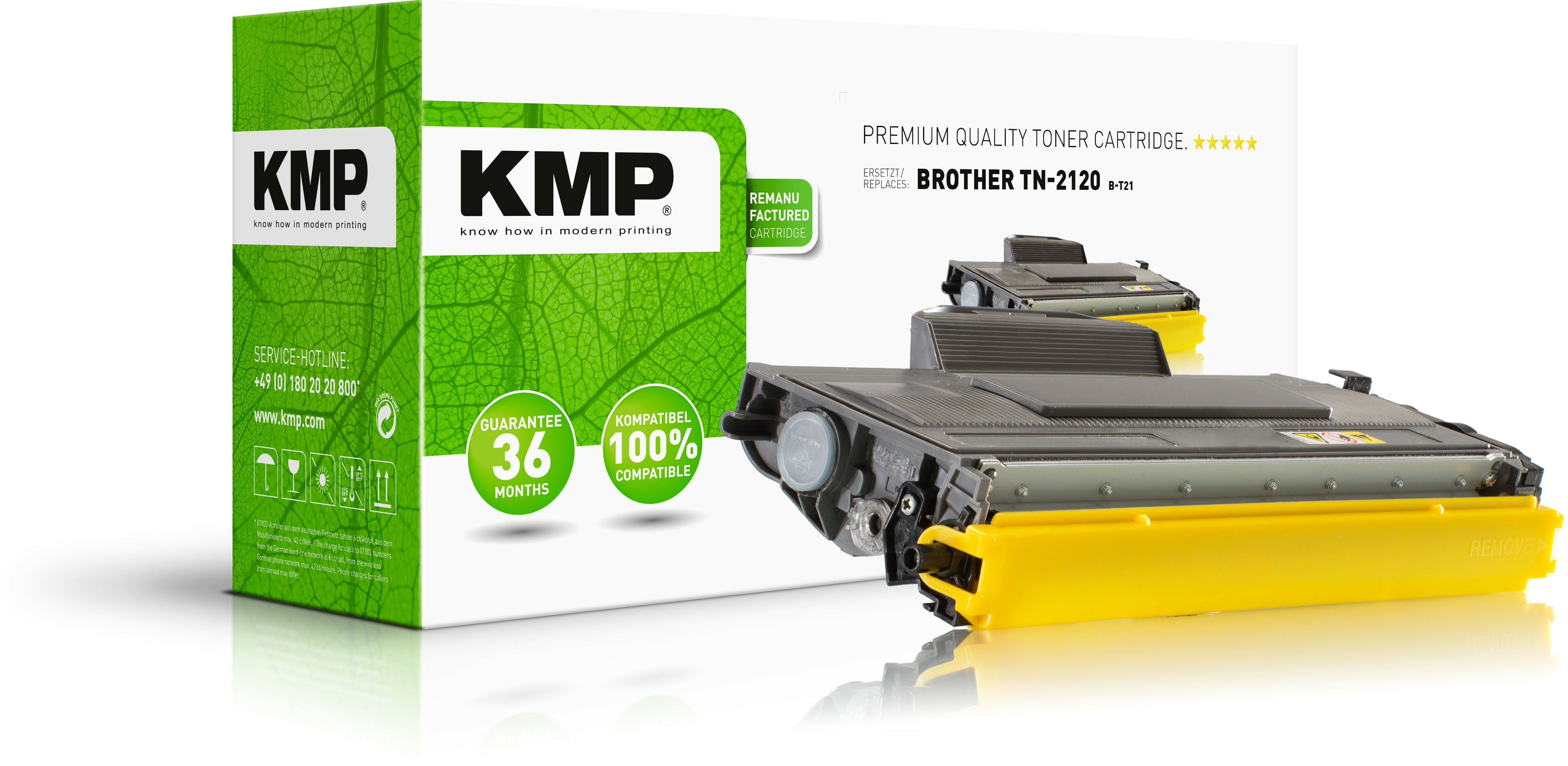 KMP Toner Brother TN-2120/&shy;TN2120 black 2600 S. B-T21 remanufactu
