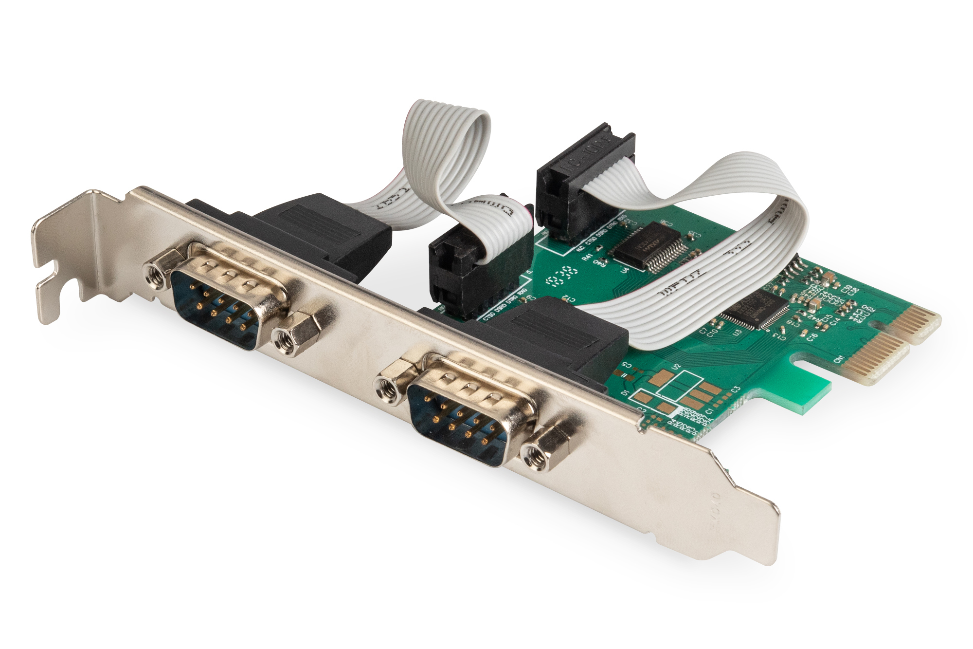 DIGITUS PCI Expr Card 2x D-Sub9 seriell Ports + LowProfile retai