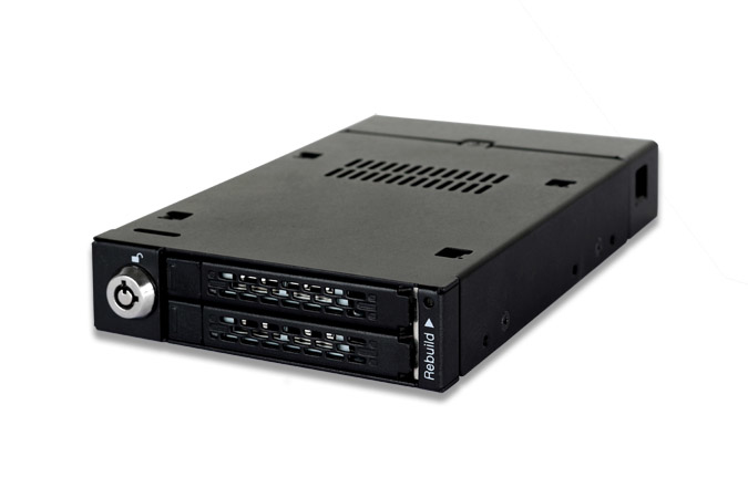 Backplane IcyDock 2x6,3cm SATAI-III in 1x3,5" RAID-Controlle