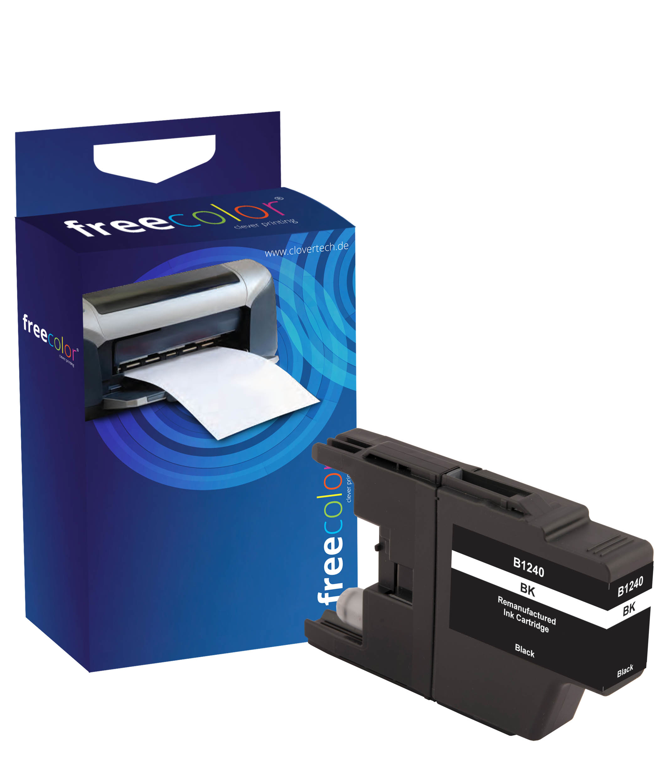 Freecolor Patrone Brother LC1240 black remanufactured