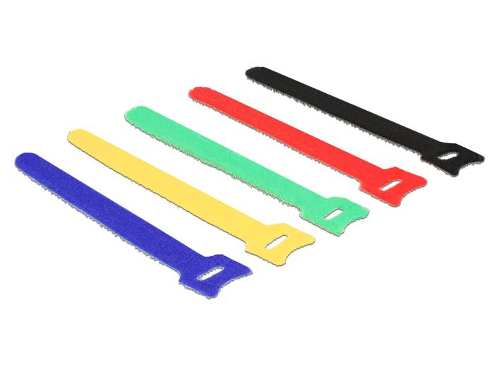 DELOCK Kabelbinder 150mm 10Stk. farbig Klett