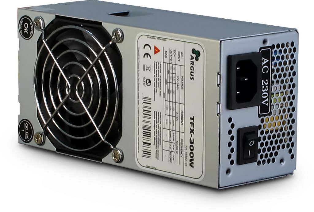 Inter-Tech Netzteil 300W Argus TFX-300W 80 mm Lüfter