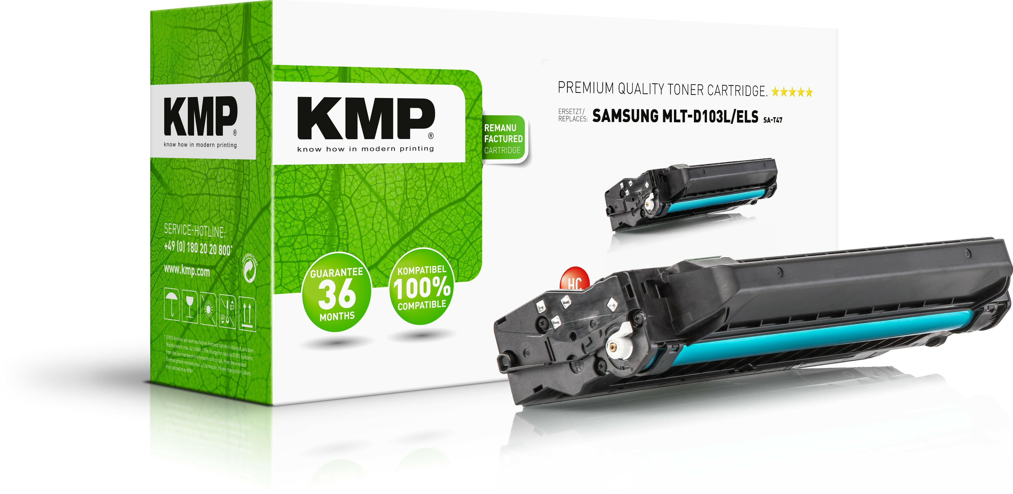 KMP Toner Samsung MLT-D103L/&shy;ELS black 2900 S. SA-T47 remanufactu