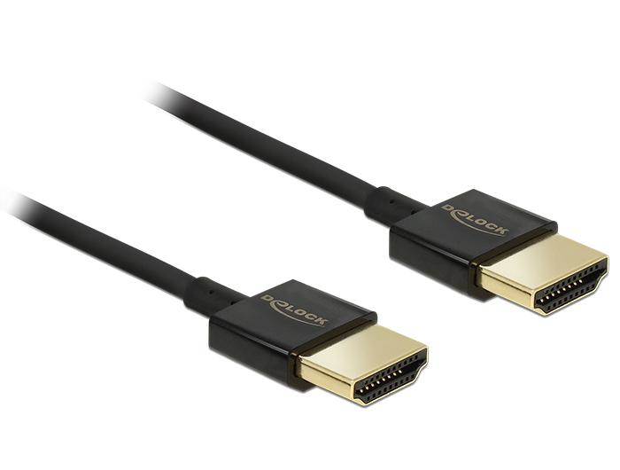 DELOCK HDMI Kabel Ethernet A -> A St/­St 4.50m 3D 4K slim DELOCK HDMI Kabel Ethernet A -> A St/­St 4.50m 3D 4K slim