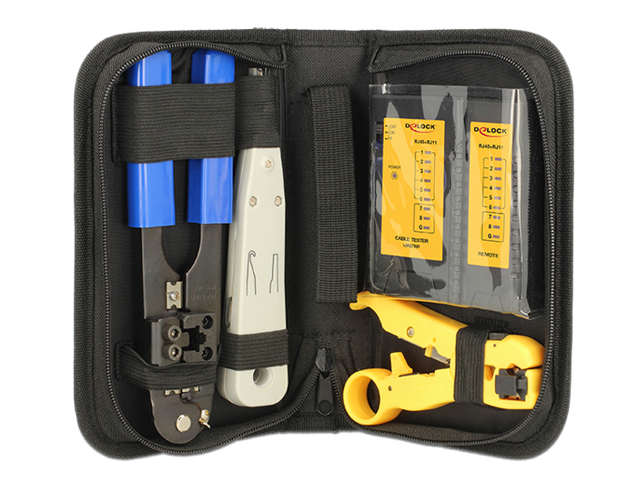 DELOCK Netzwerk Werkzeugset Etui