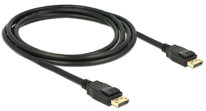 DELOCK Displayport Kabel DP -> DP St/&shy;St 2.00m schwarz 4K