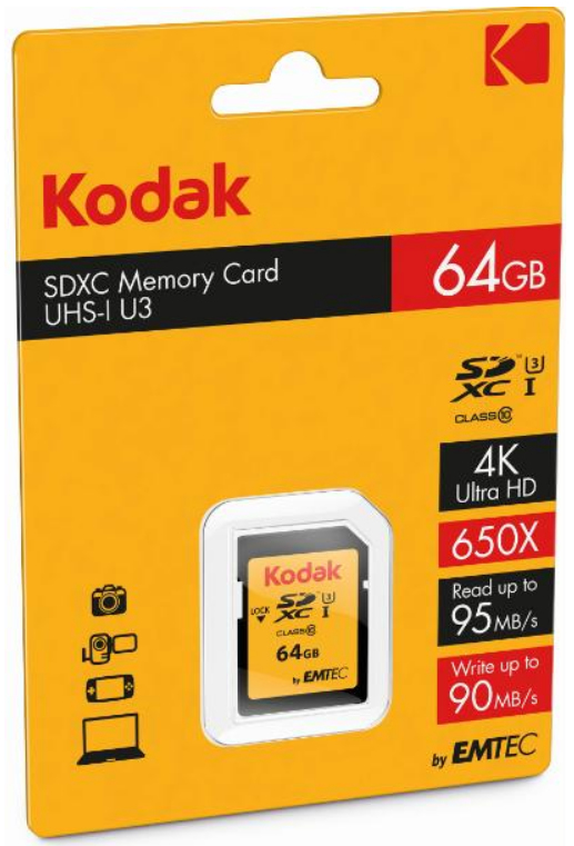 Kodak SD 64GB UHS-I U3 V30 Ultra