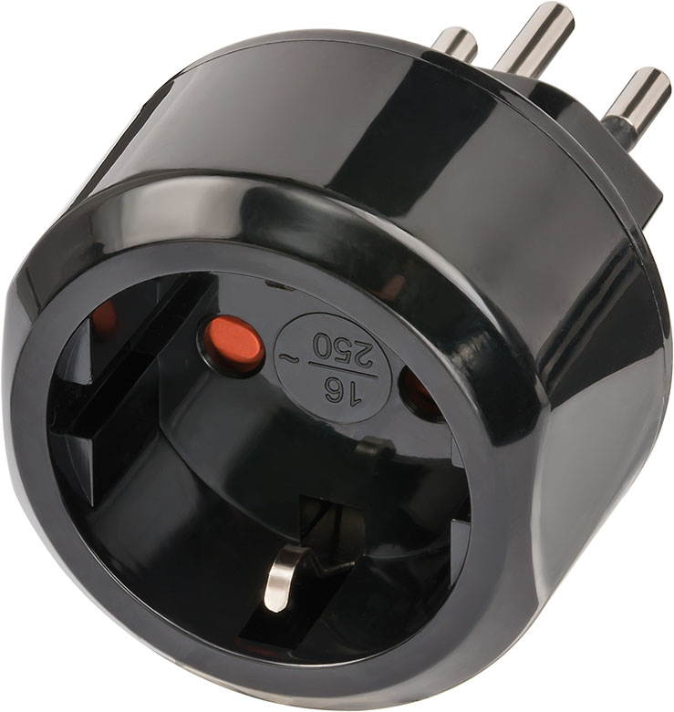 Brennenstuhl Adapter Travel Stecksystem CH/&shy;AufsatzDE Sicher