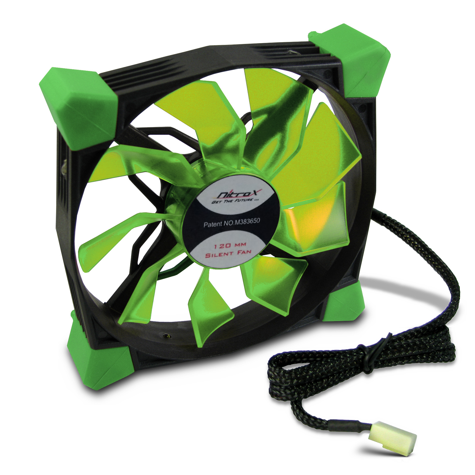 Inter-Tech Lüfter 120*120*25 Nitrox N-120-GR grün