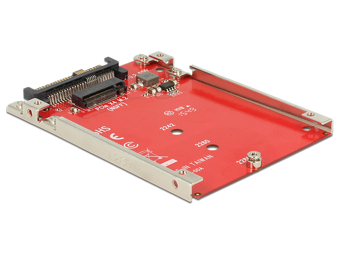 DELOCK 2.5" Konverter U.2 SFF-8639 > M.2 NVMe Key M PCIe 4.0