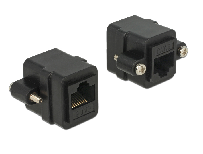 DELOCK RJ45 Adapter RJ45 -> RJ45 Bu/­Bu Cat6 ungeschirmt E DELOCK RJ45 Adapter RJ45 -> RJ45 Bu/­Bu Cat6 ungeschirmt E