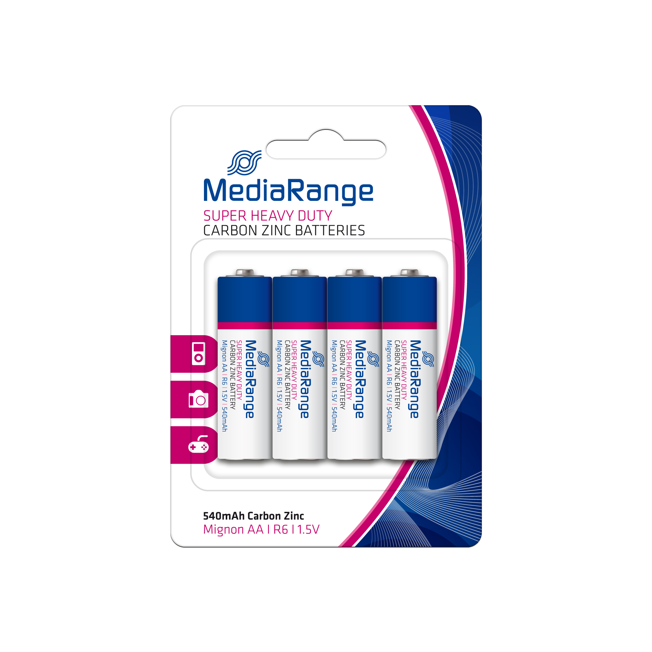 MediaRange Batterie Super Heavy Duty Mignon AA/&shy;R6/&shy;1,5V 4er