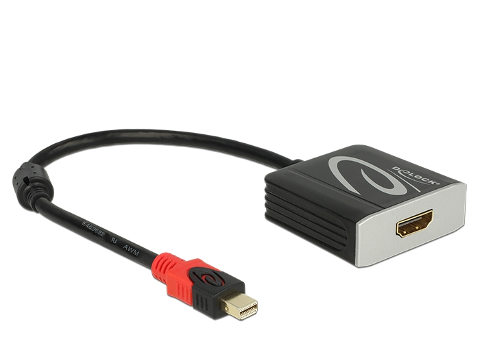 DELOCK Displayport Kabel mini DP -> HDMI St/­Bu 0.20m schw. DELOCK Displayport Kabel mini DP -> HDMI St/­Bu 0.20m schw.