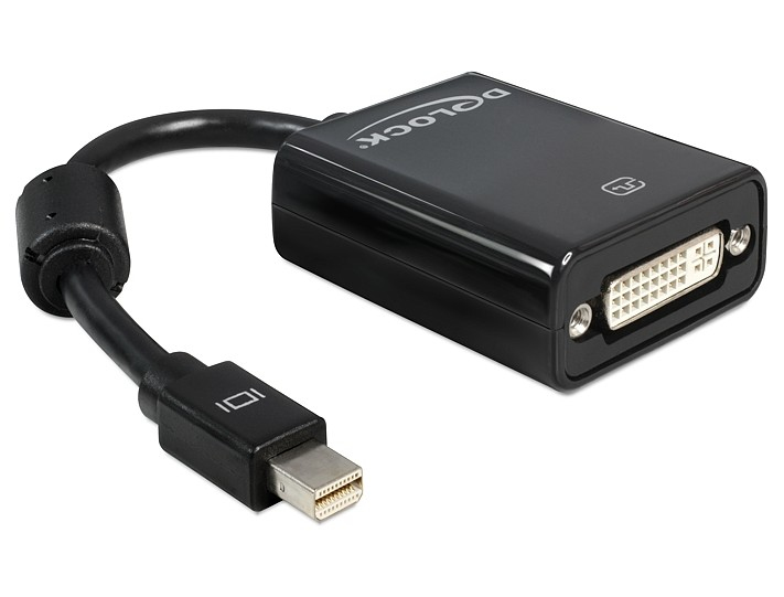 DELOCK Displayport Adapter mini DP -> DVI(24+5) St/&shy;Bu schwar