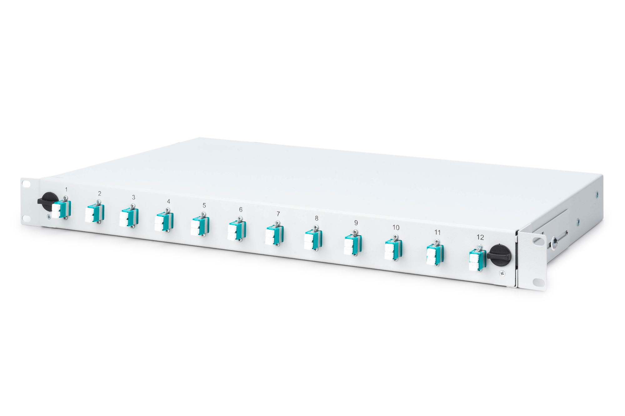 DIGITUS LWL Spleißbox 1HE bestückt 12x LC DX OM3 grau DIGITUS LWL Spleißbox 1HE bestückt 12x LC DX OM3 grau