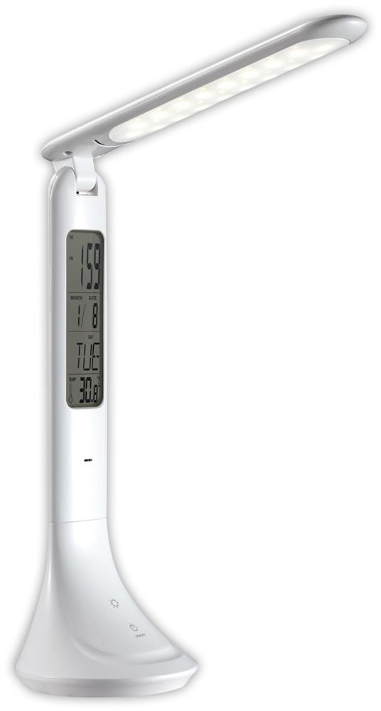Avide LED Tischleuchte Kalender Weiß 5W