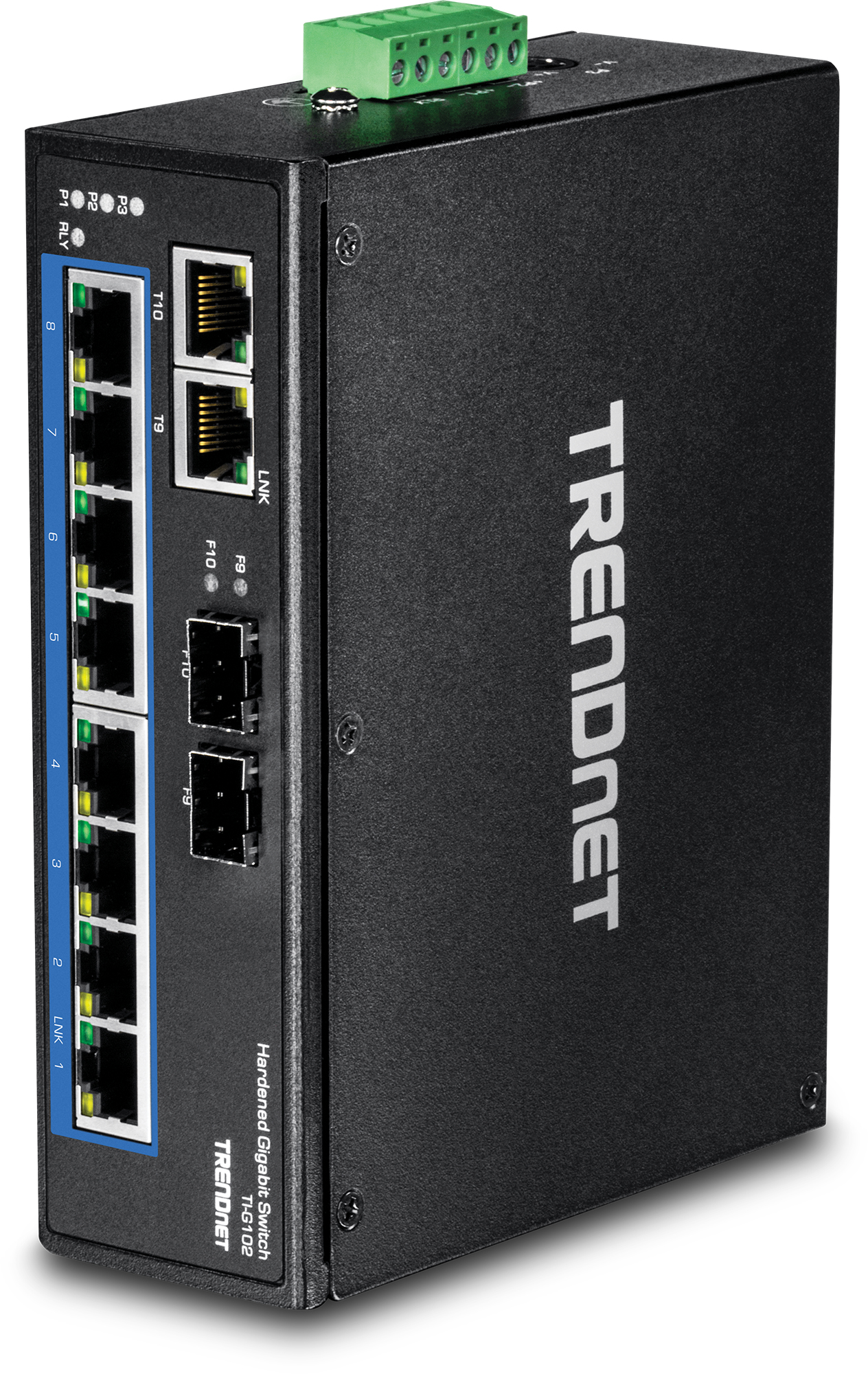 TRENDnet Industrial Switch 10-Port Gbit DIN-Rail
