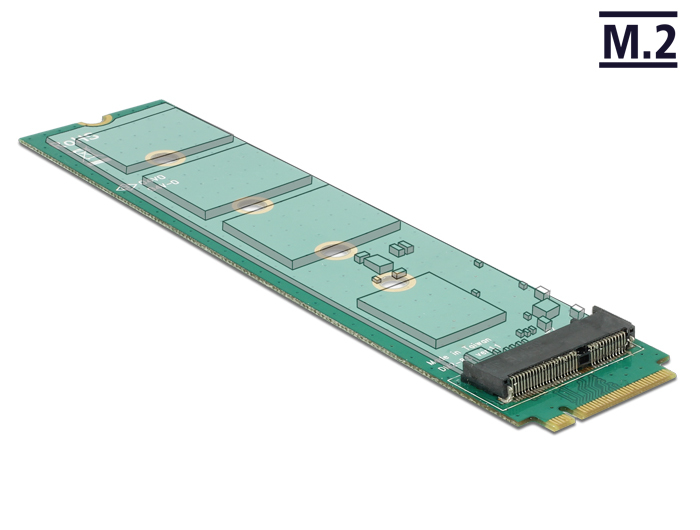 DELOCK Adapter 67Pin M.2 Key M -> 67Pin M.2 Key E