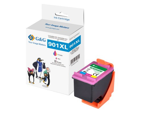 G&G Tintenpatrone kompatibel mit HP 901 /&shy; CC656EE Color