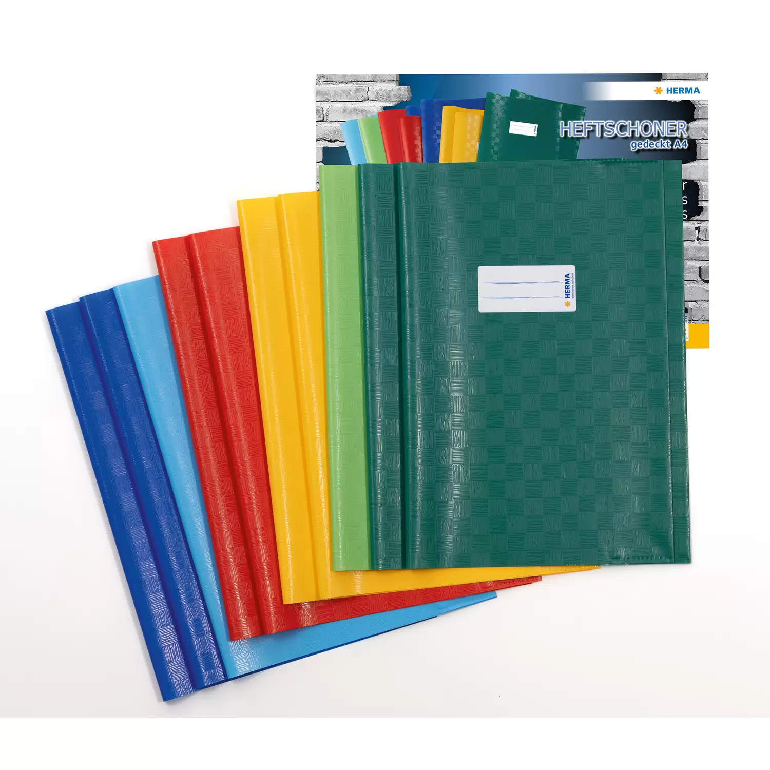 HERMA Heftschoner 10er Set A4 gedeckt     (6 Farben)