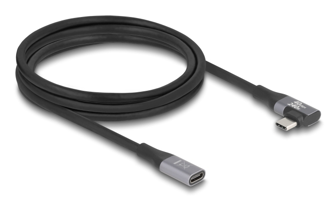 DELOCK USB 20 Gbps Verlängerungskabel gewinkelt links/&shy;rechts