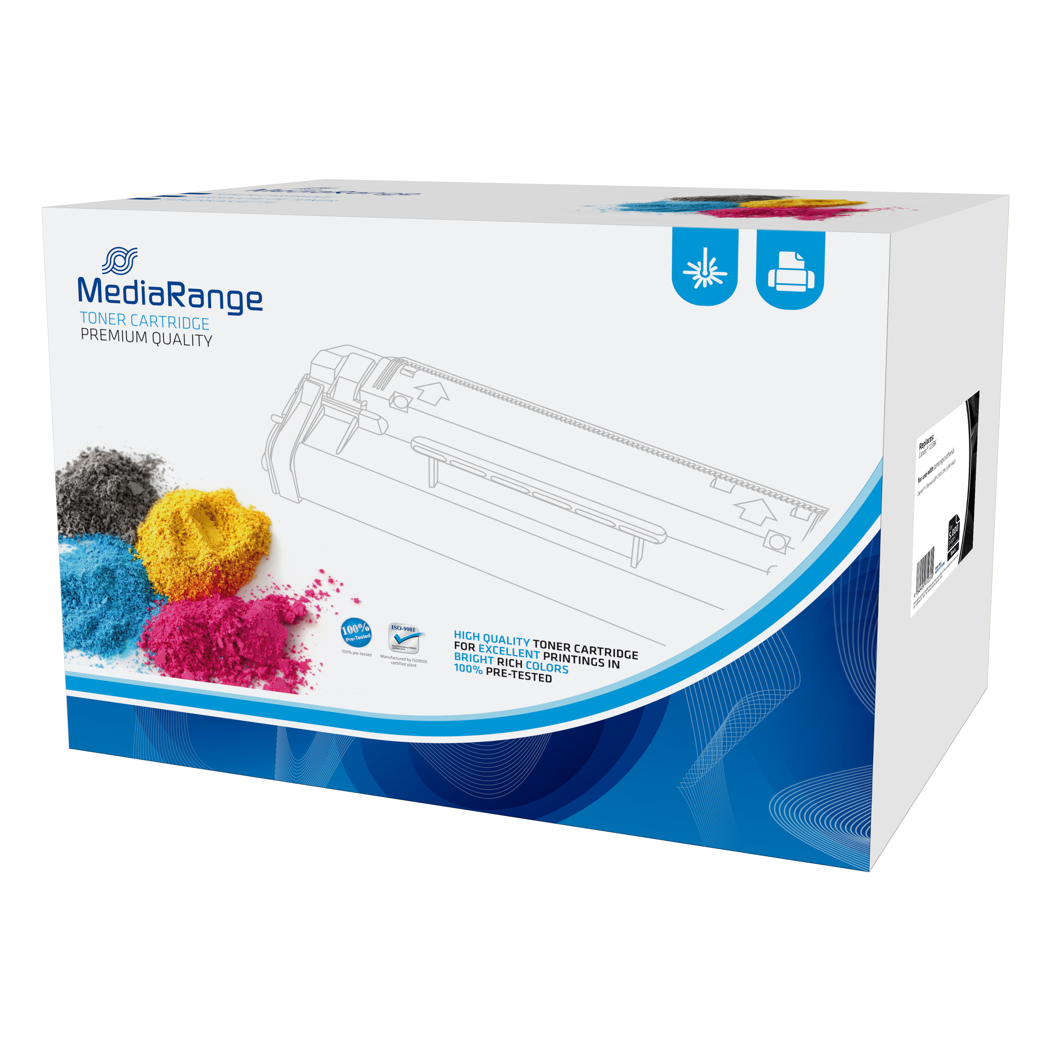 MediaRange Toner Canon für 723BK schwarz