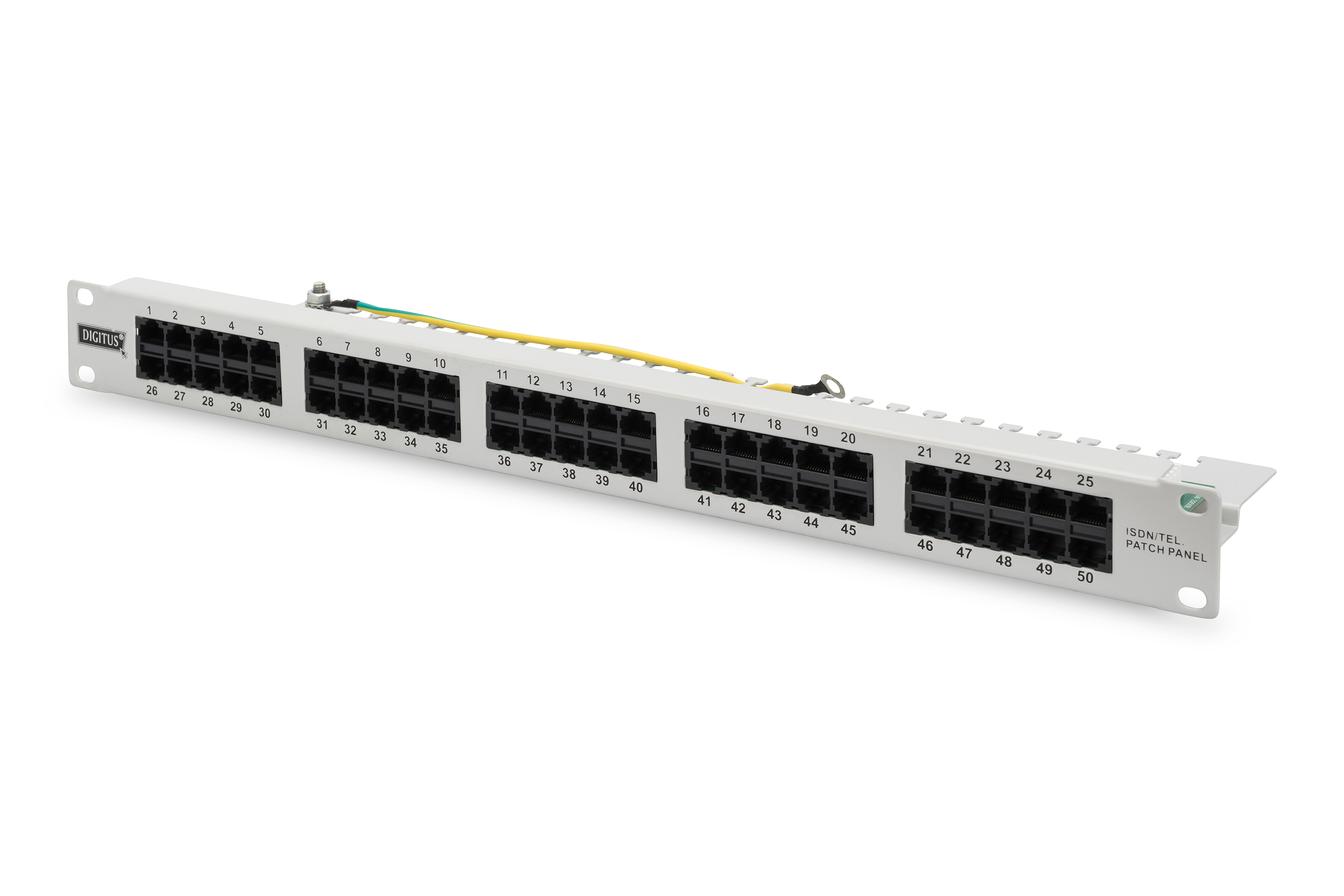 DIGITUS Patchpanel 1HE 50-Port Cat3 ungeschirmt ISDN