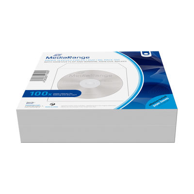 MediaRange Papierstecktaschen m. Sichtfenster, 100er-Pack MediaRange Papierstecktaschen m. Sichtfenster, 100er-Pack