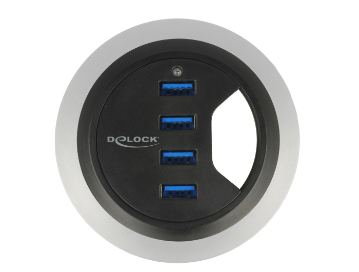 DELOCK USB-HUB 4-Port USB3.0 Tischeinbau