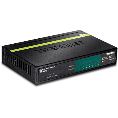 TRENDnet Switch 8-Port Gbit PoE+ 65W WallMount