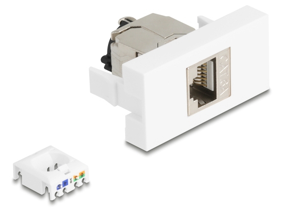 DELOCK Easy 45 Modul RJ45 Bu zu LSA Cat.6A STP Verschlusscl