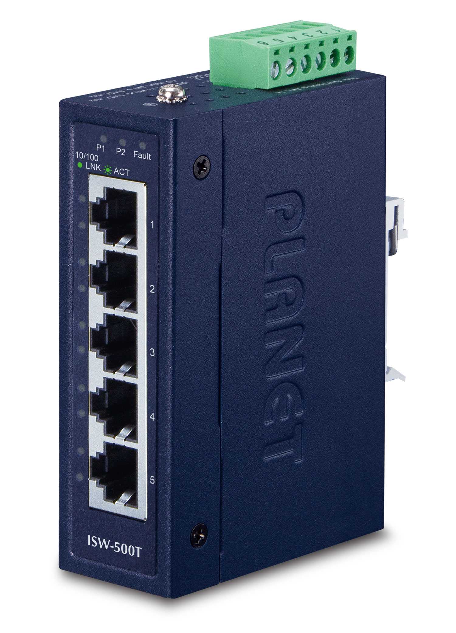 PLANET Industrial 5-Port 10/&shy;100TX Compact Ethernet Switch