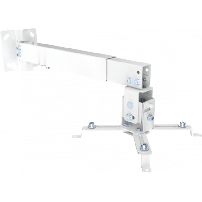 Schwaiger Beamer-Wandhalterung Höhe 430-650mm Max.20KG Weiß