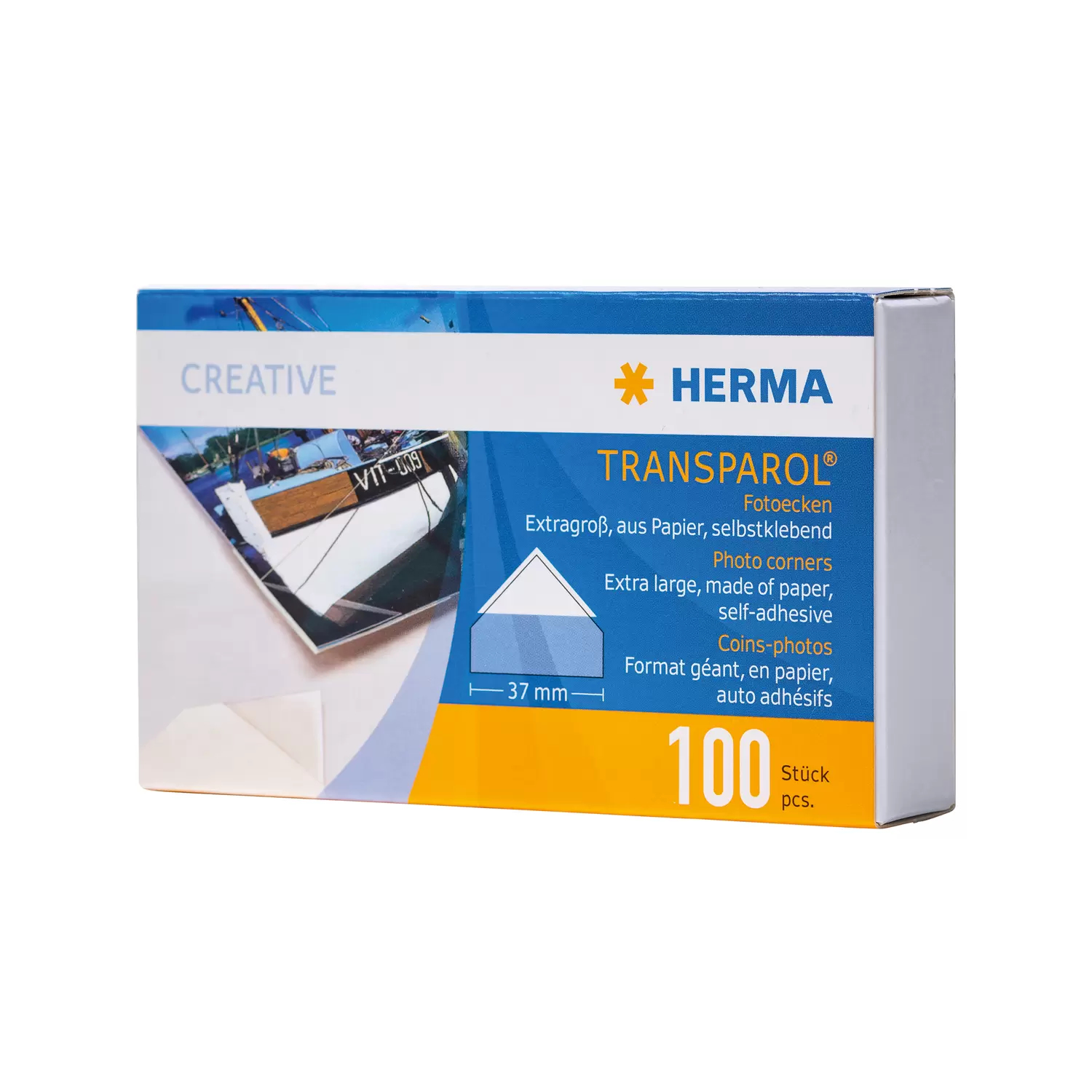 HERMA Transparol Fotoecken extra-gross                100St.