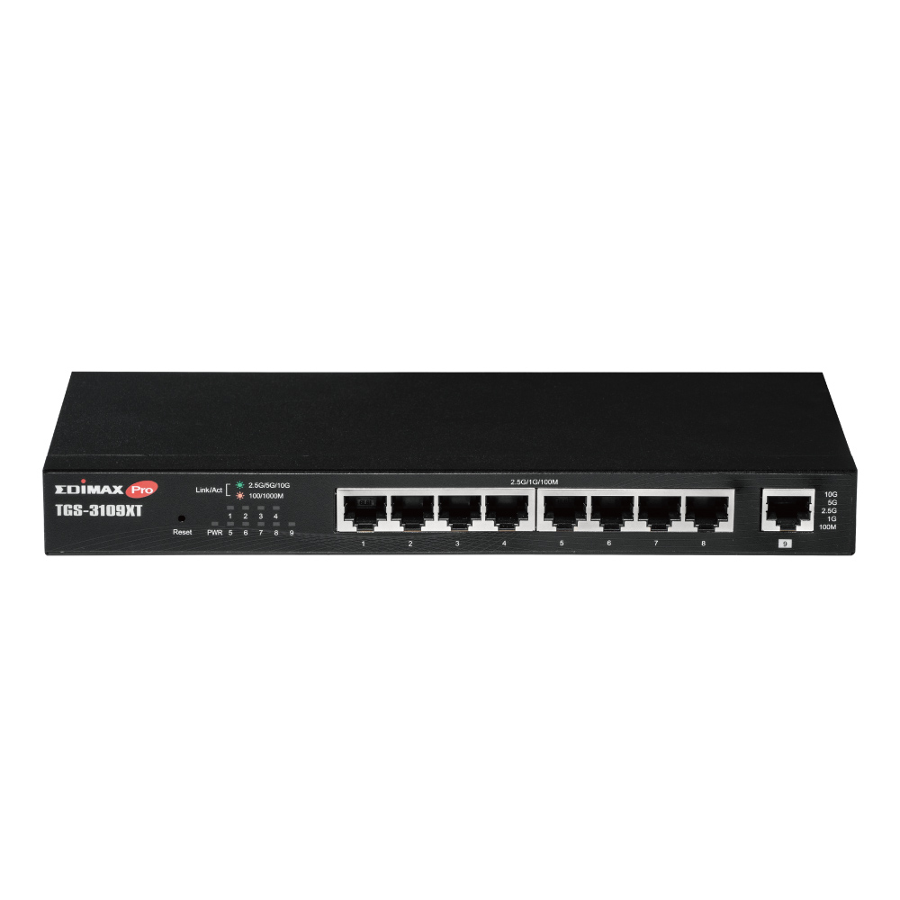 EDIMAX Switch 8x TGS-3109XT (2.5GbE Web Smart Switch)
