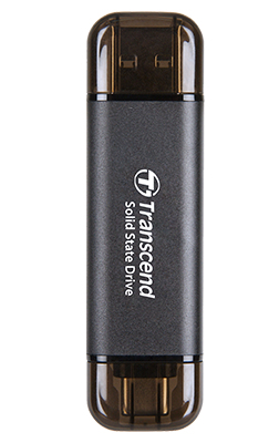 SSD 256GB Transcend ESD310C Portable, USB 10Gbps, Type-C/&shy;A