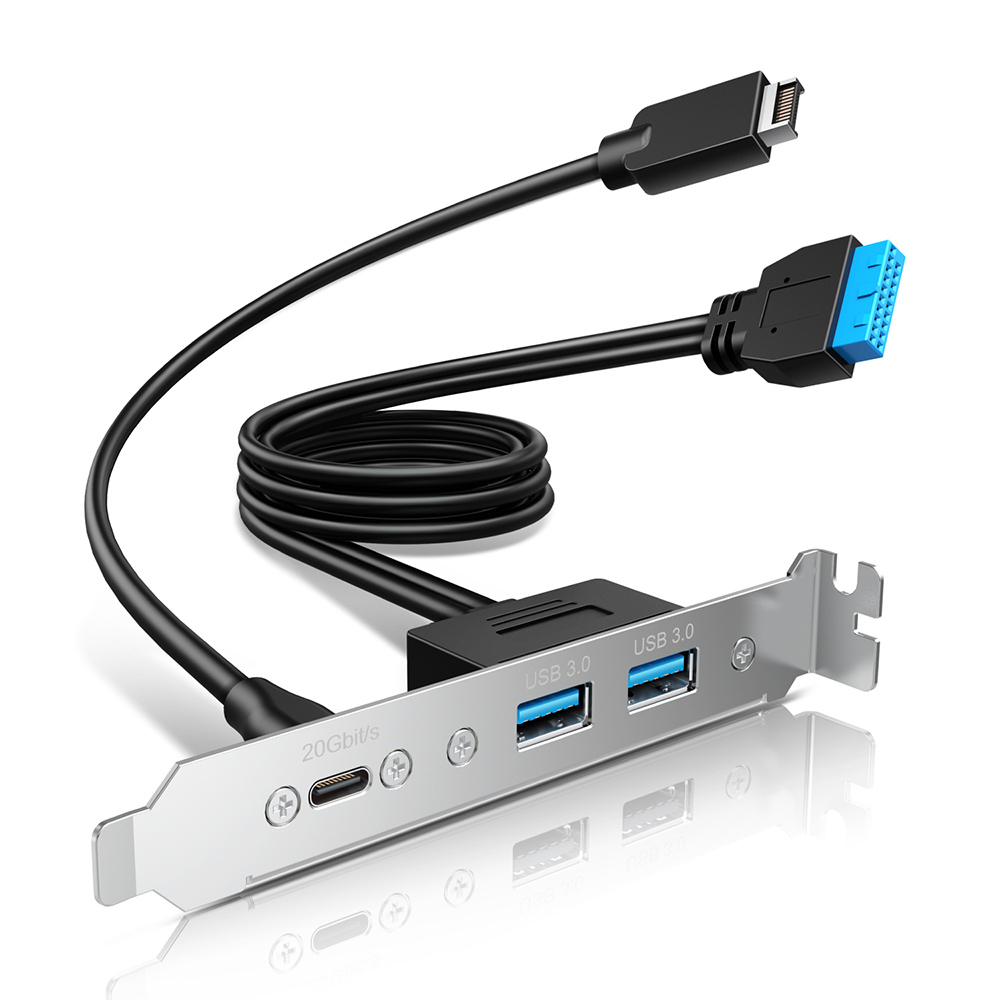 GRAUGEAR Multi PCI Blende 1x USB-C, 2x USB-A GRAUGEAR Multi PCI Blende 1x USB-C, 2x USB-A