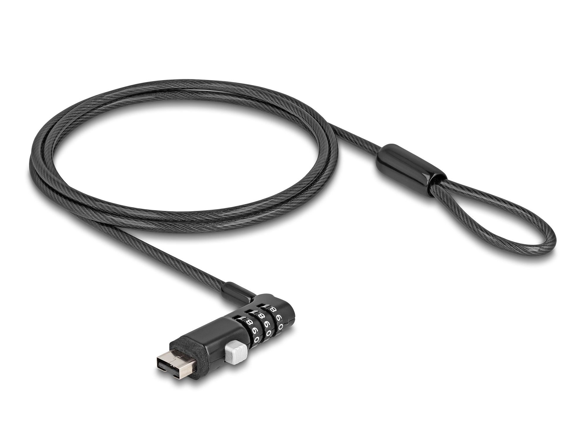NAVILOCK Sicherungskabel, USB Typ-A Buchse mit Zahlenschloss