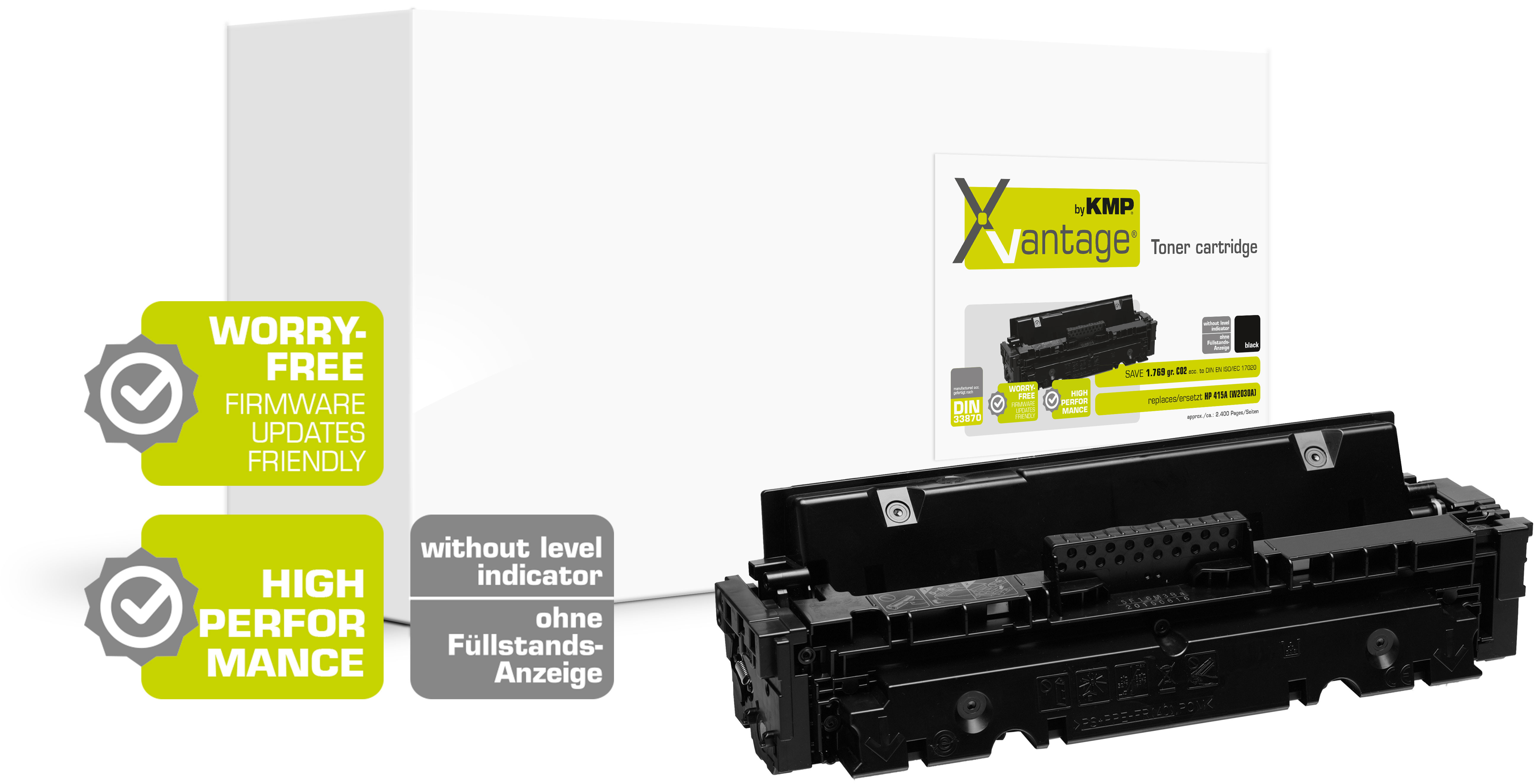 KMP XVantage Toner HP415A (W2030A) 2400 Seiten black remanufactu KMP XVantage Toner HP415A (W2030A) 2400 Seiten black remanufactu