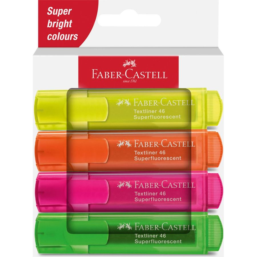 FABER-CASTELL Textmarker TL 46 SF 4er Kartonetui